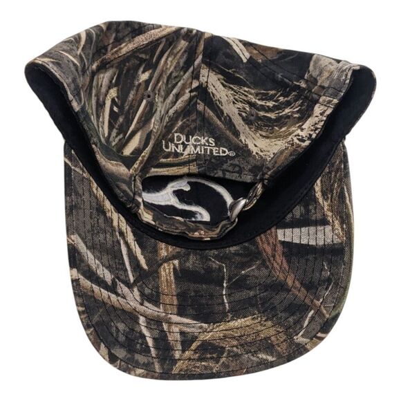 Ducks Unlimited Hat‎ Cap Strap Adjustable Embroidered Logo Camouflage Hunting - Picture 2 of 4